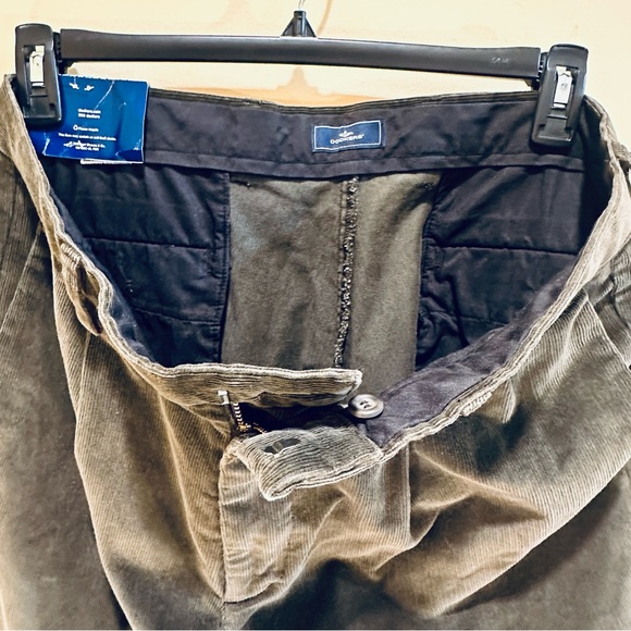 🌟2xHP🌟Dockers Dark Green Plush Corduroys Pleated Cuffed Relaxed Fit 36 x 32 - Picture 4 of 8
